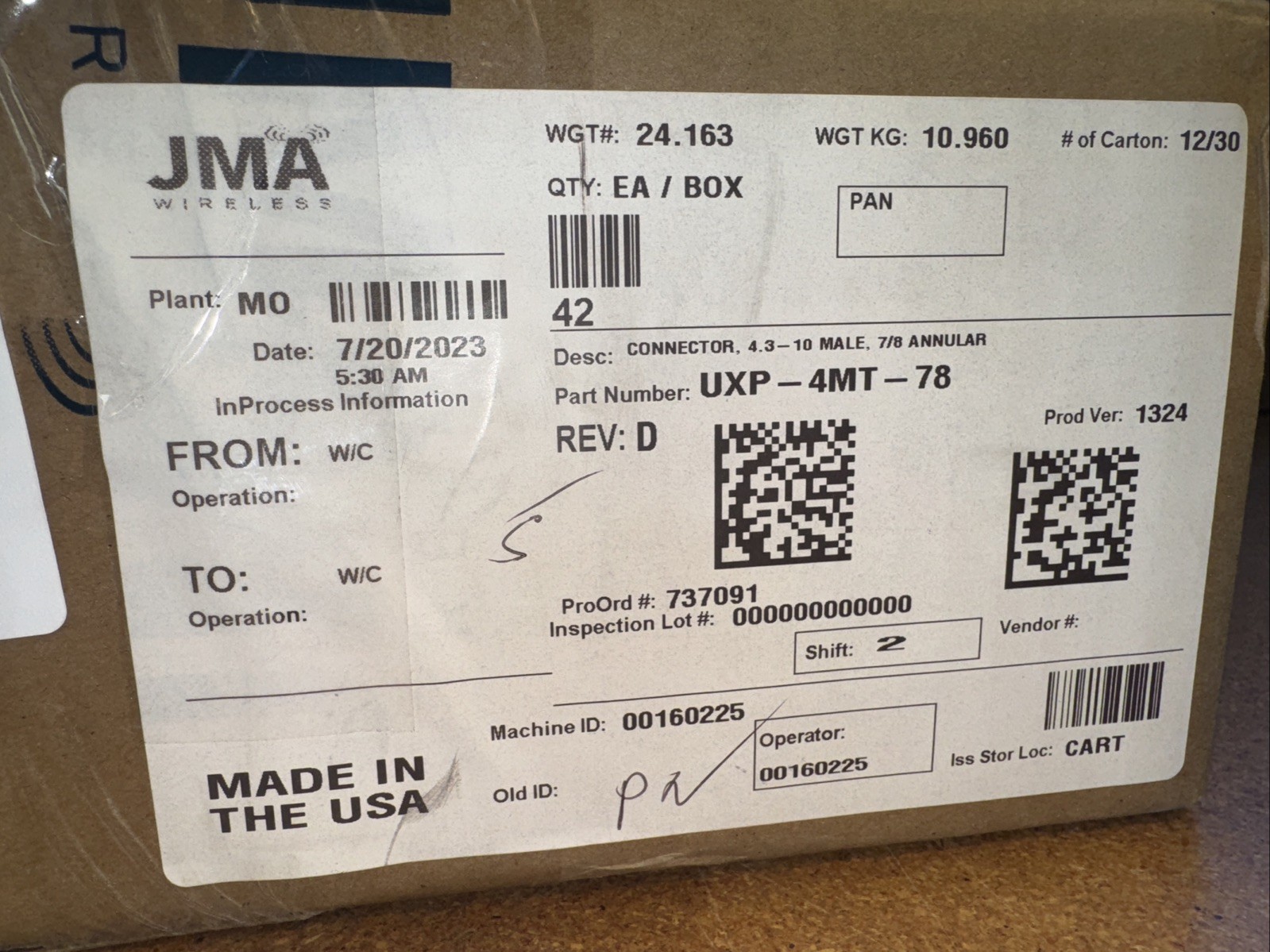 (42pc) JMA UXP-4MT-78 4.3/10 Fully Sealed Case