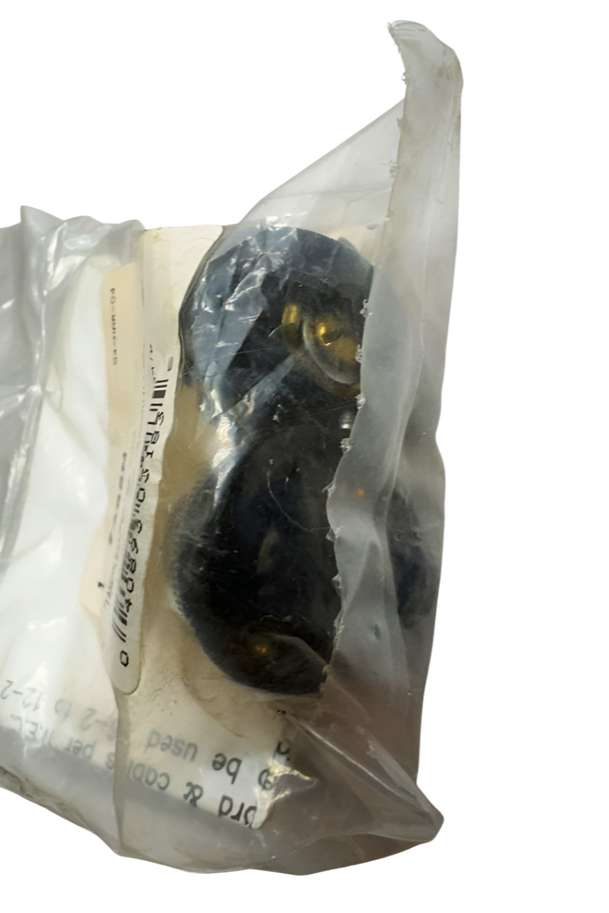 Arrow Hart 7465N Midget Locking Male Plug, 15A, 125V, 2-Pole, 2-Wire