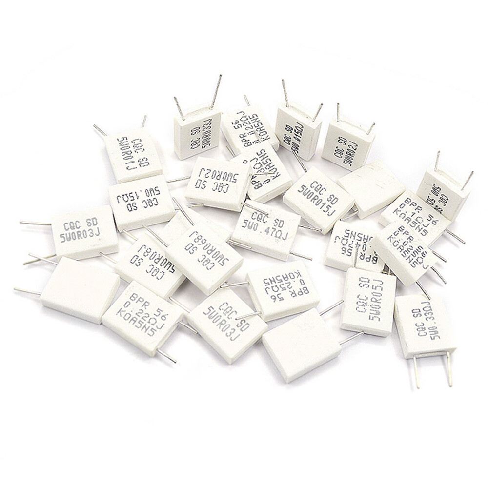 BPR56 5W 0.01R-0.5R Ω Wirewound Non-inductive Cement Resistor Ceramic horizontal