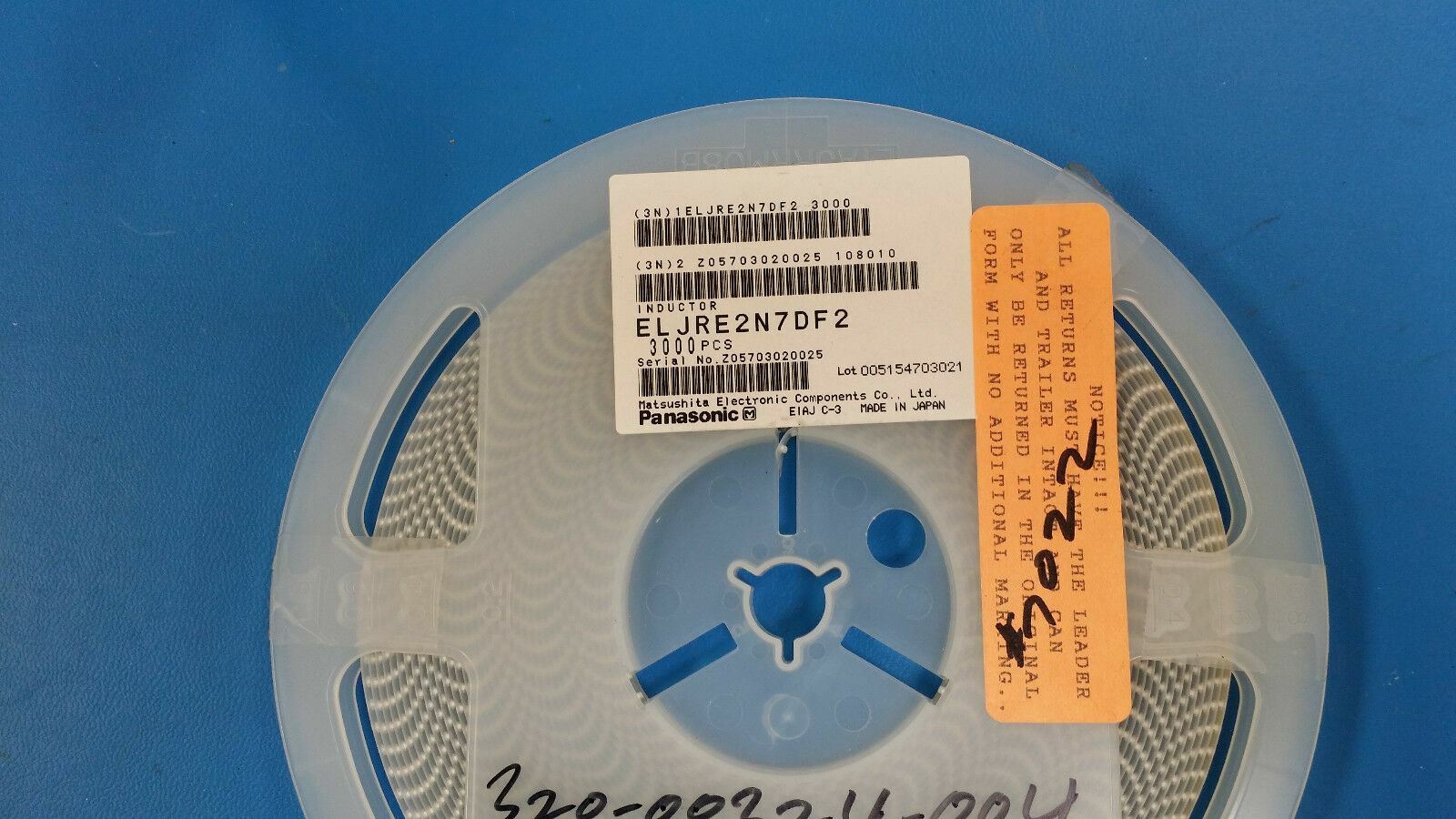 (50 PCS) ELJ-RE2N7DF2 PANASONIC FIXED IND 2.7NH 500MA 100 MOHM