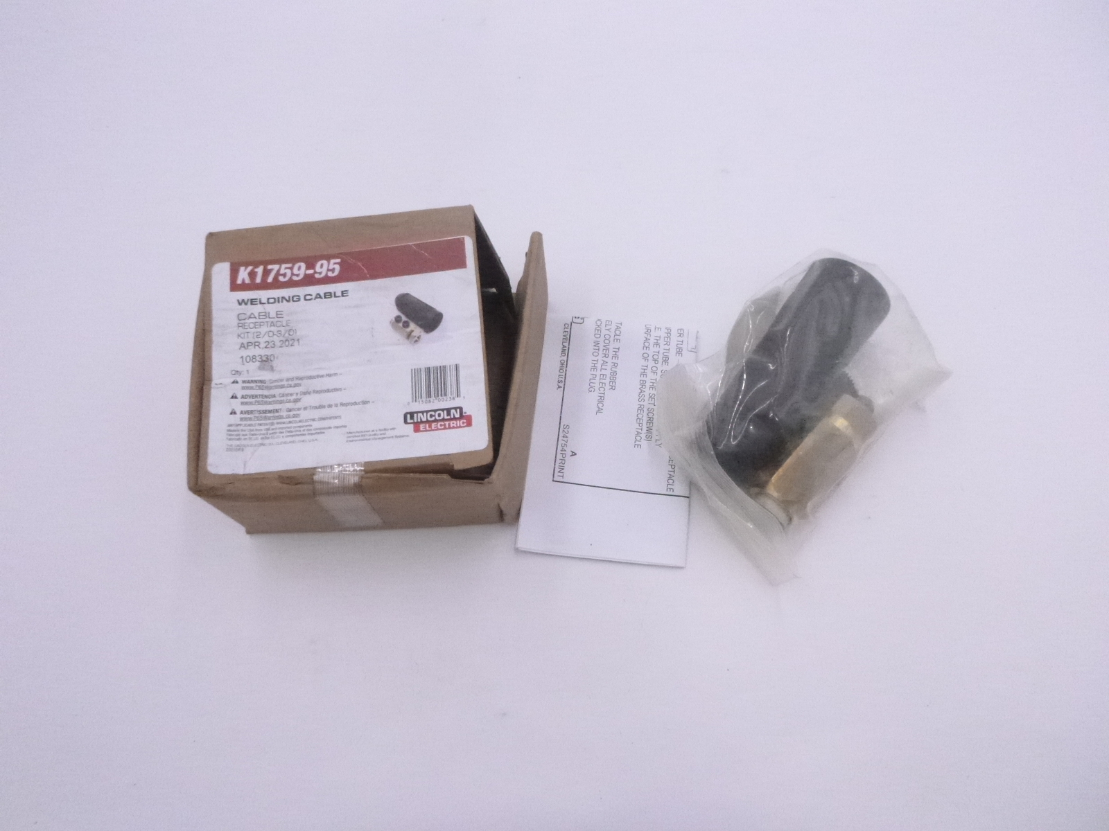Lincoln Equipment Twist Mate Receptacle For 2/0-3/0 (70-95 mm2) #K1759-95