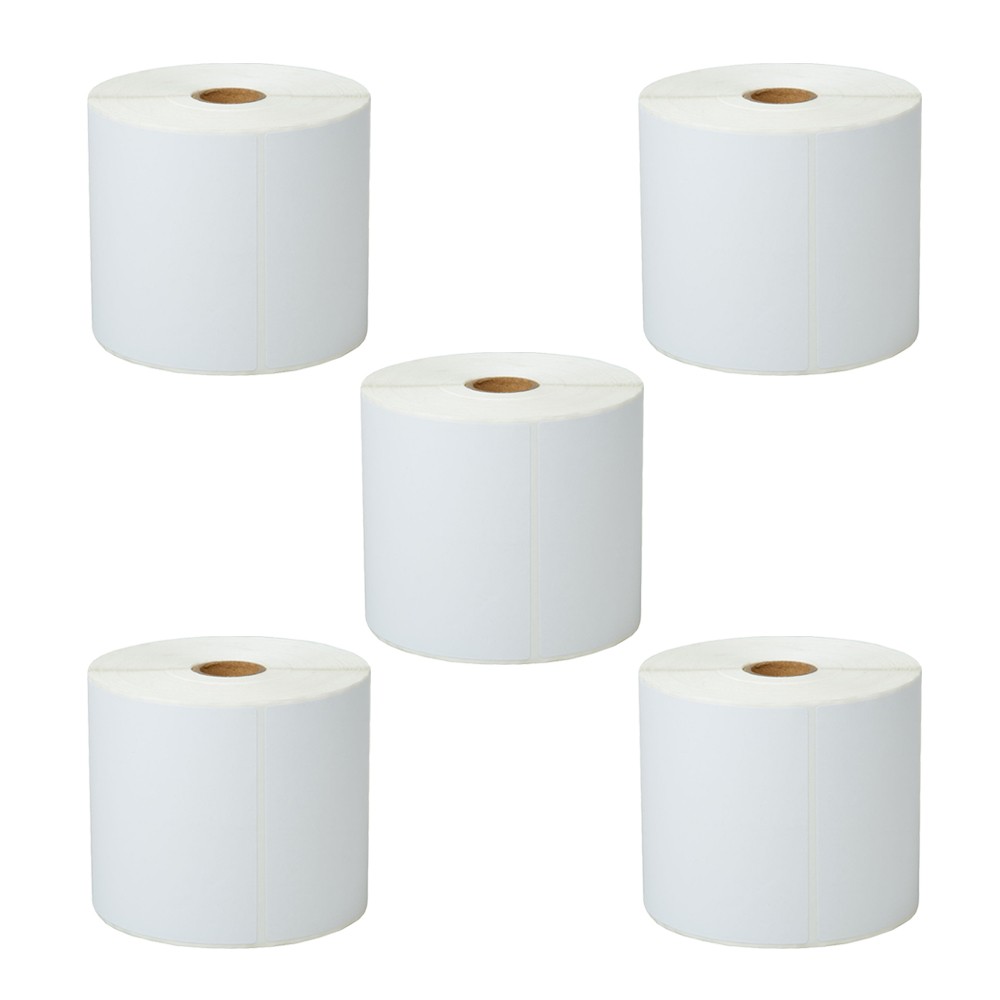 Fit for Zebra & Rollo Printers 4″x 6″ Thermal Shipping Labels 500/Roll 5 Rolls