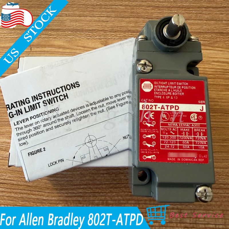 New OilTight Limit Switch Series J NIB For Allen Bradley 802T-ATPD 802TATPD
