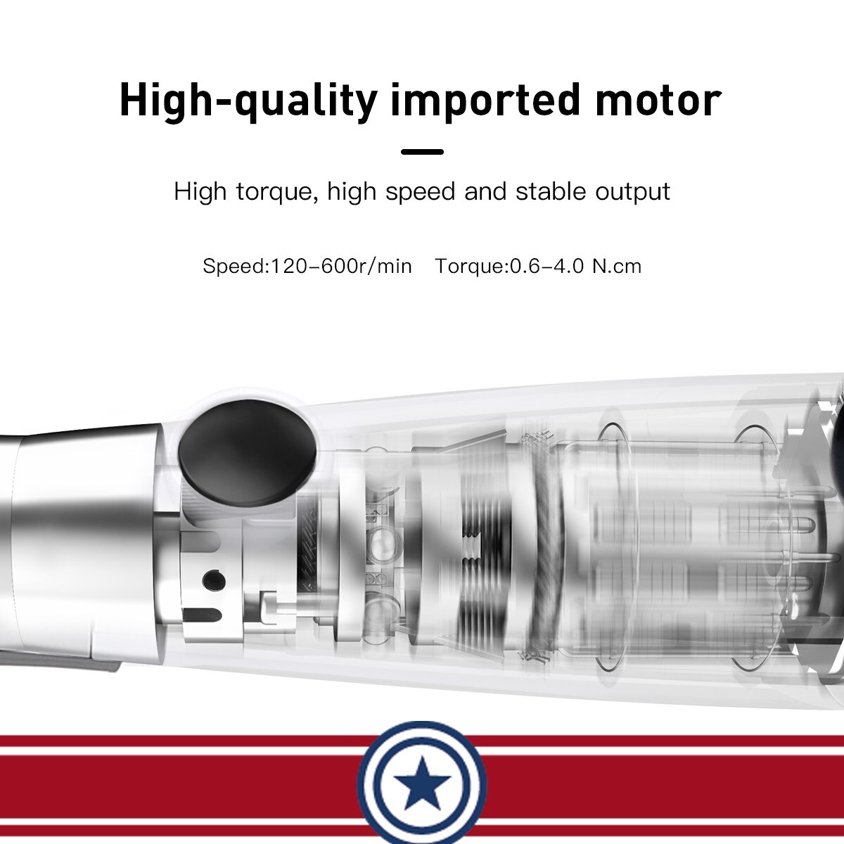 AZDENT Dental Cordless LED Endo Motor 16:1 Reduction Contra Angle Treatment