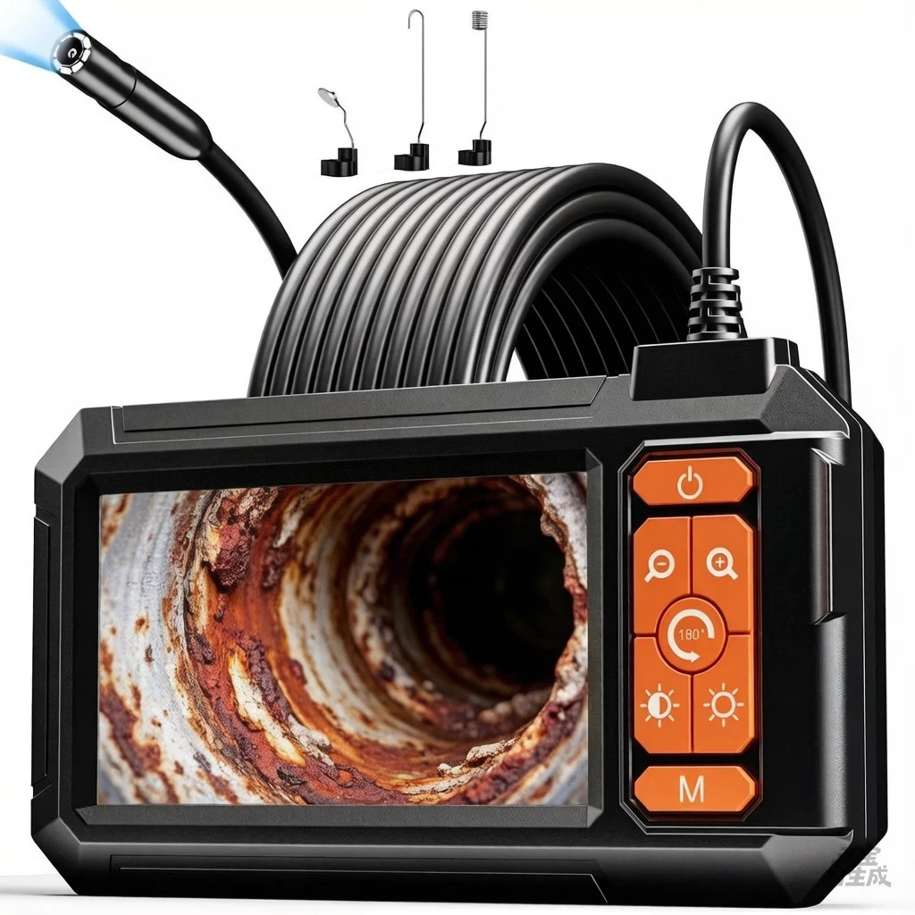 tamACX pgrade Endoscope Camera with Light, 4.3′ IPS Screen 1080P HD Ins Camera