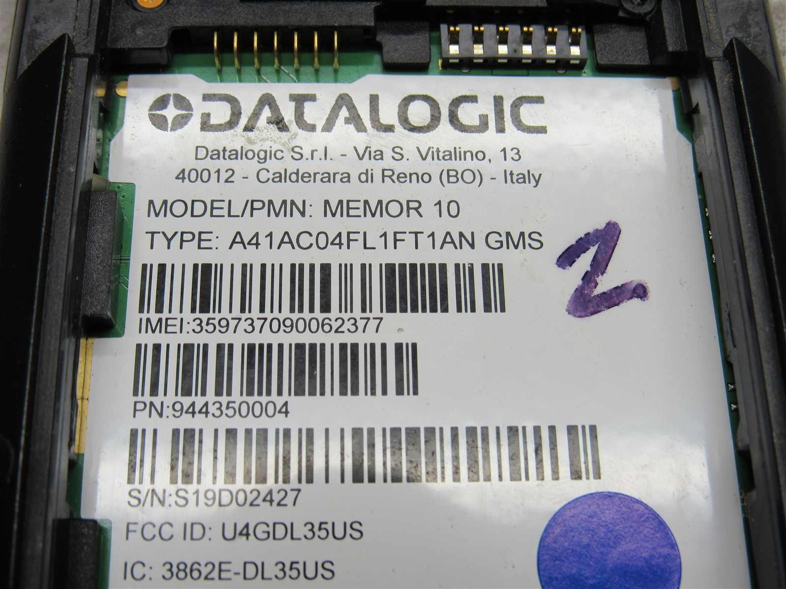 3 LOT Datalogic Memor 10 Mobile Computer 944350004 Android 9 with Battery & Dock
