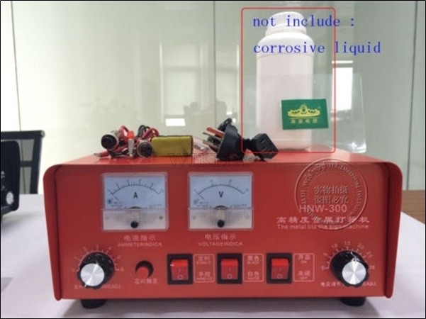 Electrochemical Etching Machine Electro-Corrosion Marking Machine 300W 0.6-10 ni