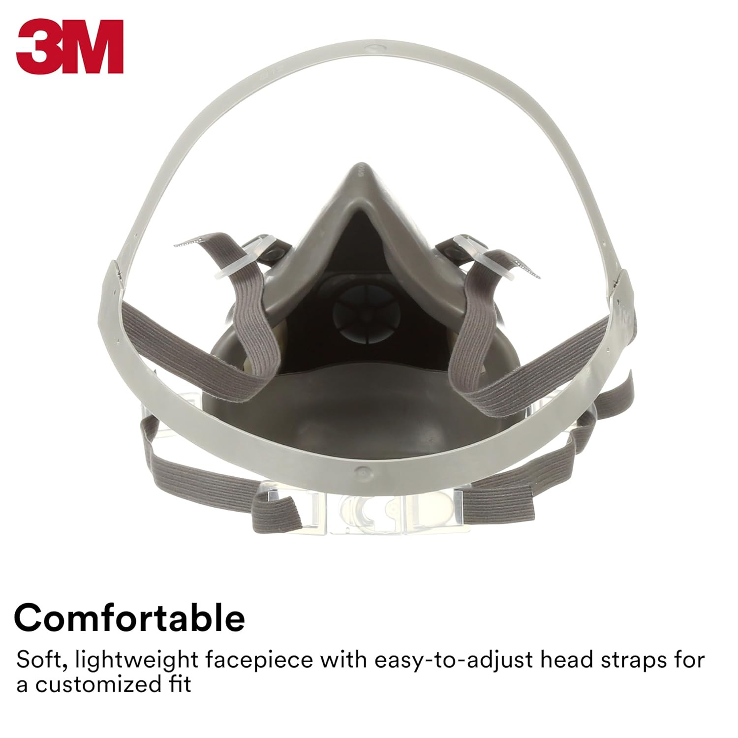 Half Facepiece Reusable Respirator 6300, NIOSH, Four-Point Harness, Comfortable