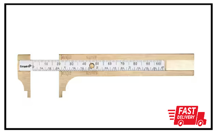 4 Inches Empire Brass Body And Slide Pocket Caliper Measuring Tools Durable