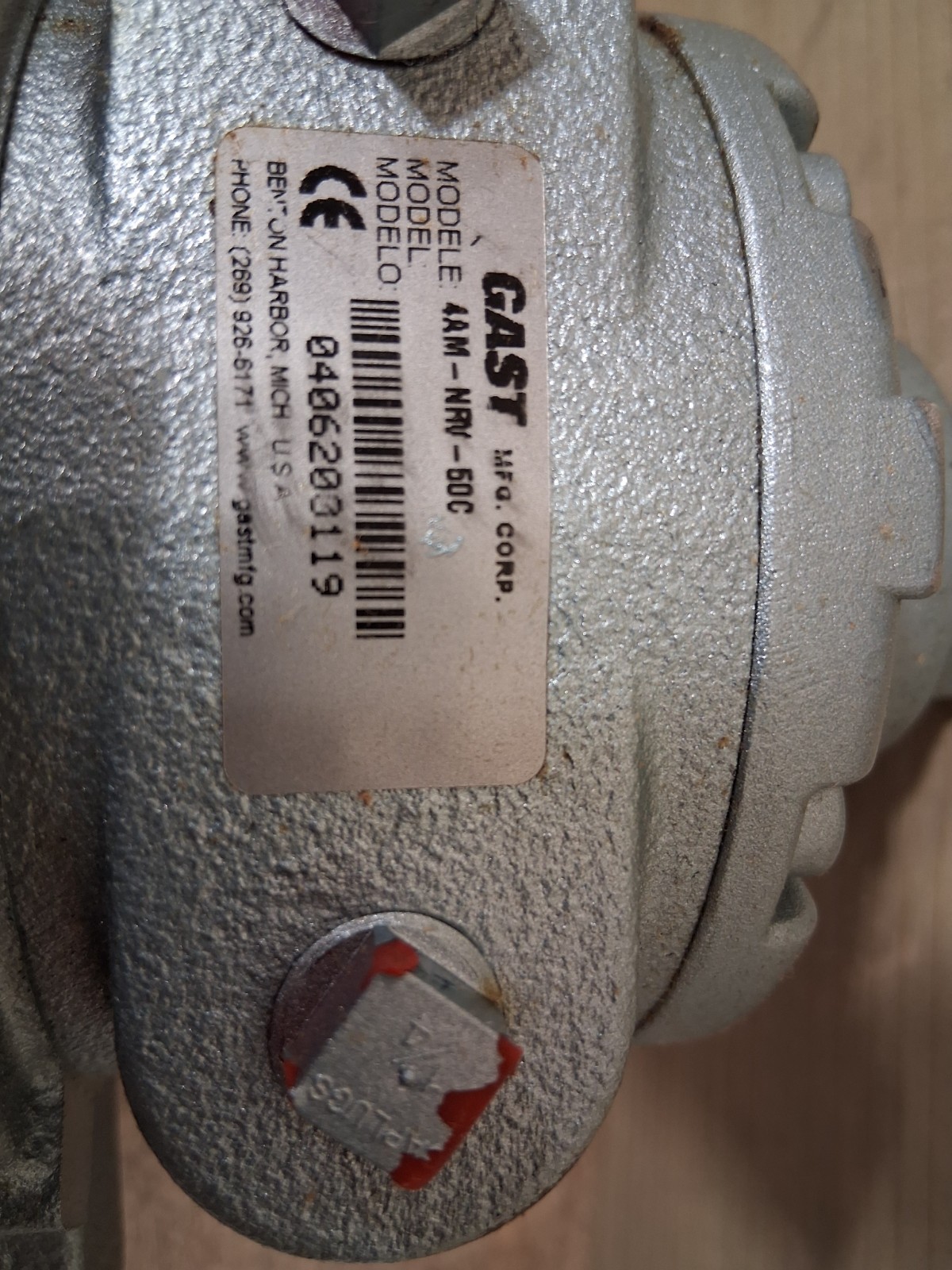 Gast AM series Air Motor 4AM-NRV-50C AM410 new
