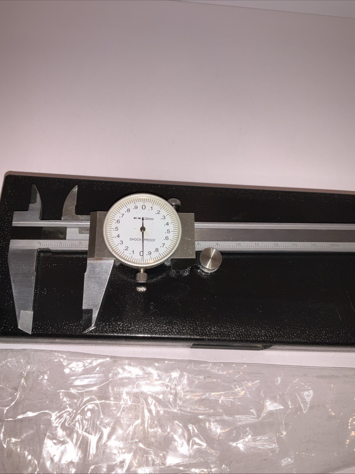 6” 150mm Dial Caliper 0.02mm Shock Proof Stainless Steel w/ Case Metric