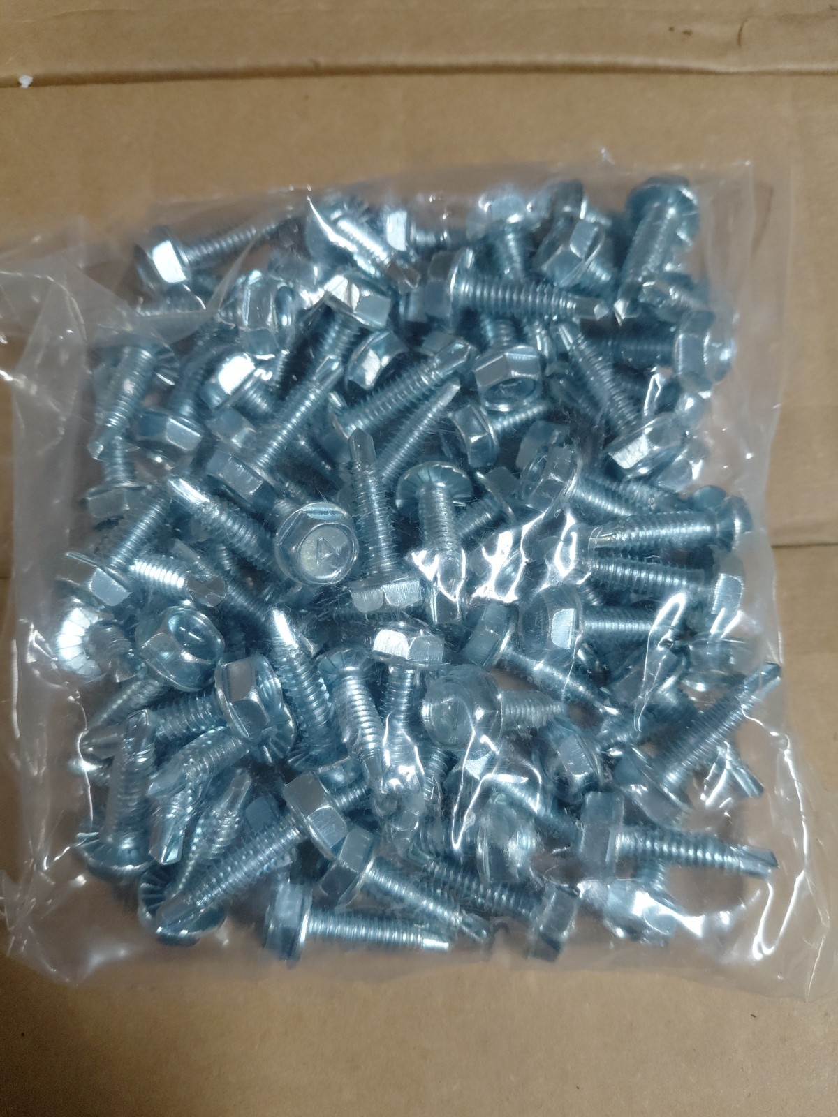 Hex Washer Head 1/4 x 1 Self-Drilling/self-tap Metal Tek Screws -Pack of 50