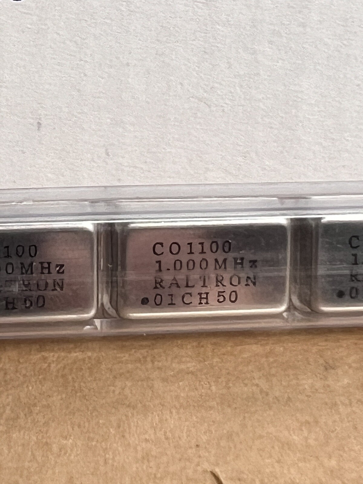 Raltron CO1100 1 MHz Crystal Oscillator in Anti-Static Sleeve