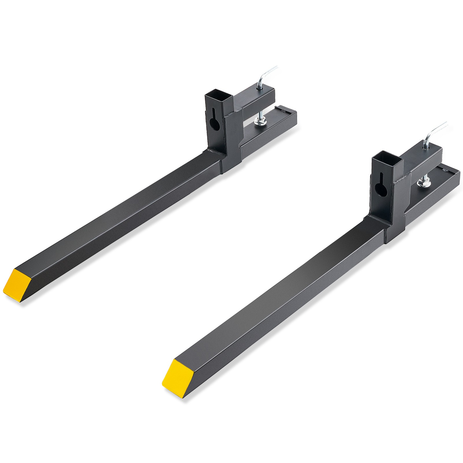 Uimoso Clamp on Pallet Forks 43″ 2000lbs Tractor Forks Heavy Duty Bucket Forks