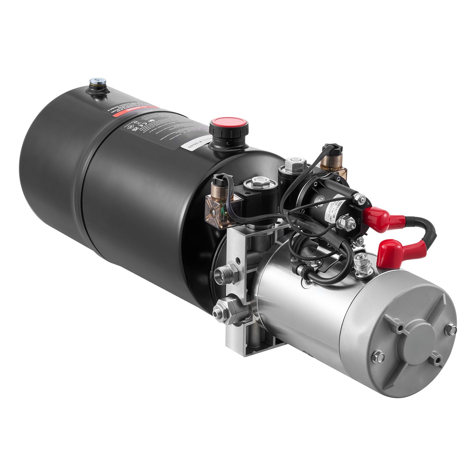 Uimoso 8 Quart Double Acting Hydrauli Pump DC 12V Dump Trailer Power Unit SAE#6