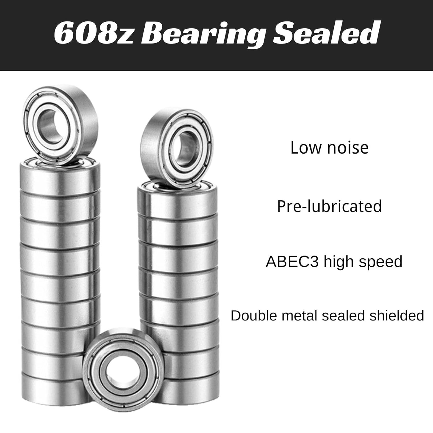 Miniature Ball Bearings Small Seal Micro Mini 1/2/3/4/5/6/7/8/9~25mm Inner Dia