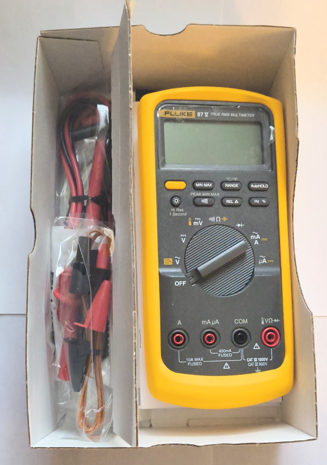 New Fluke 87V * Industrial True RMS Heavy Duty Multimeter With Temperature