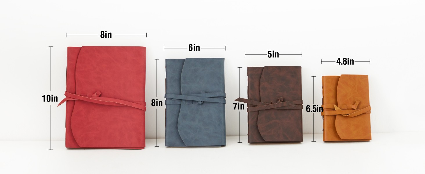 Leather Journal Notebook – Genuine Leather Journals for Writing 8×10 Inches,
