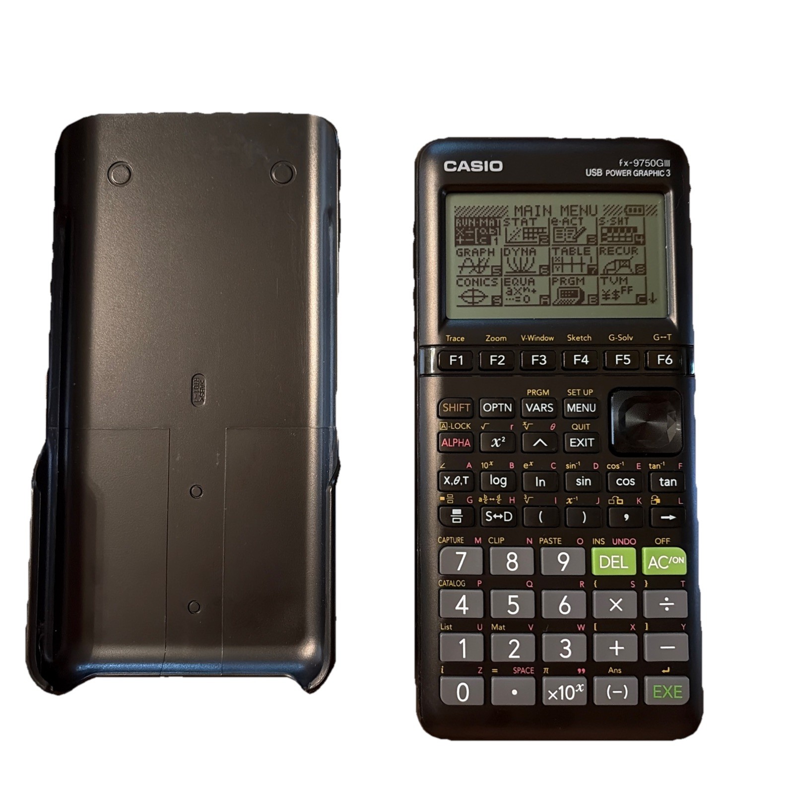 Casio fx-9750GIII Graphing Calculator Power Graphic 3 Black Tested Works