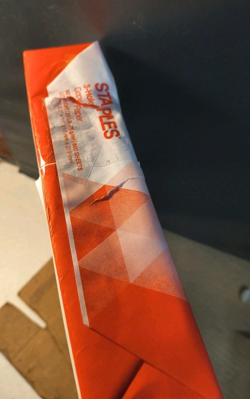 122531 8.5×11 Pre Punched 3 Holes Copy Paper 20 Lbs. 92 Brightness 500/Ream