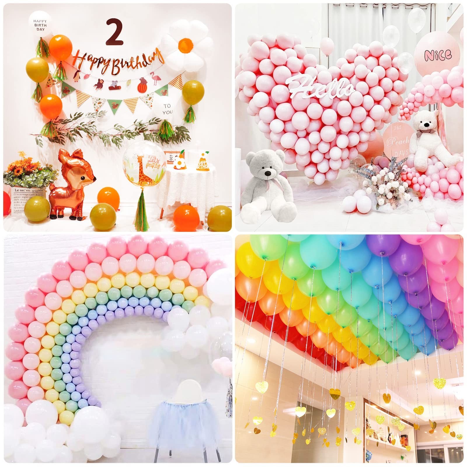 HANWER Balloon Glue Point Dots, 800 PCS Removable Clear Dots Double Sided, Ad…