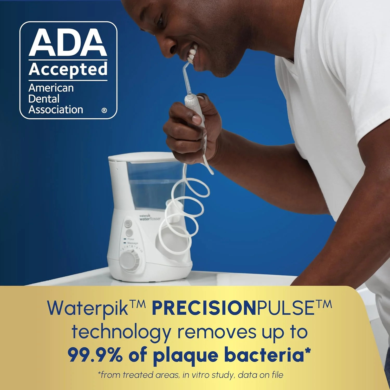 Waterpik Aquarius Water Flosser For Teeth Cleaning, Gums, Braces, Dental Care, E