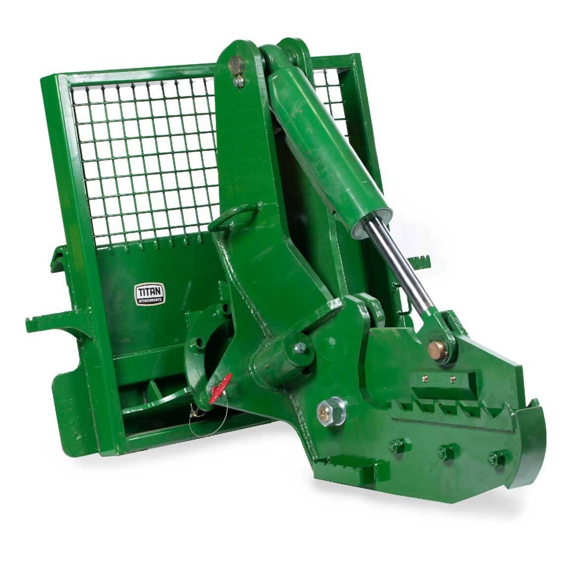 Titan Attachments 12″ Rotating Tree Shear Attachment 5″ Cylinder JD Hook and Pin