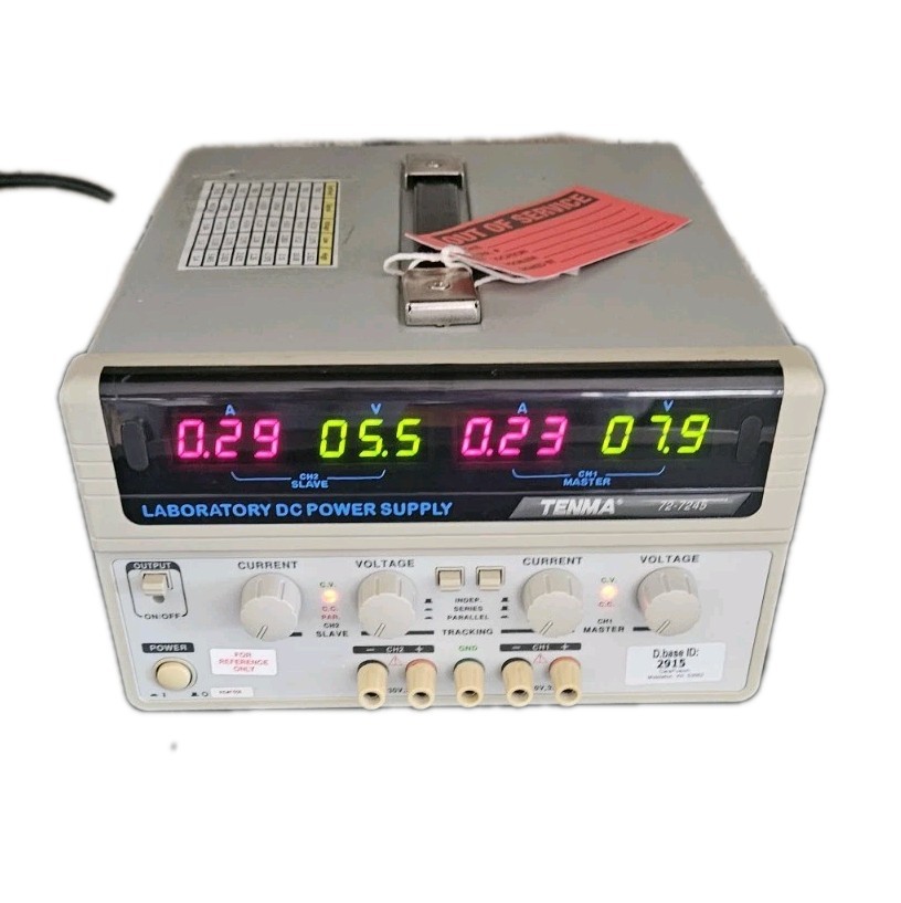 Tenma Laboratory 72-7245 DC Bench Power Supply, Adjustable 2 Output 0-30V, 0-3A