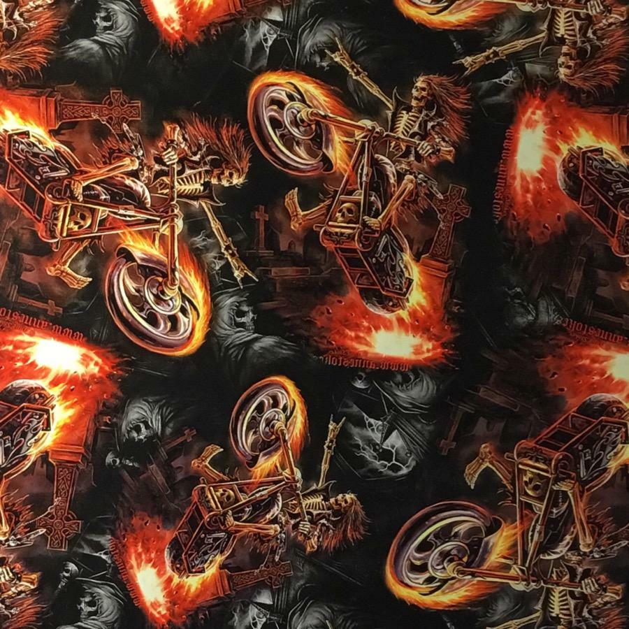 Hydrographic film Hell Rider Skulls hydro dipping 7′ x 20″ hydro dip