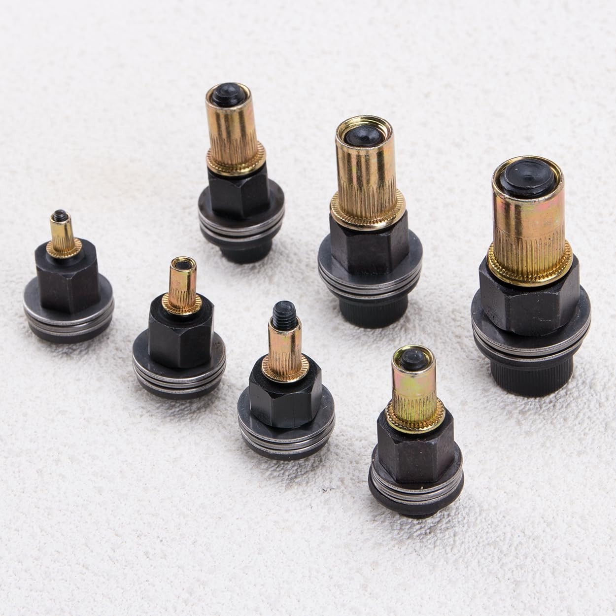 7 PCS Manual Rivet Nut Tool Kit Carbon Steel Nutsert Tool for M3-M12 Rivet Gun