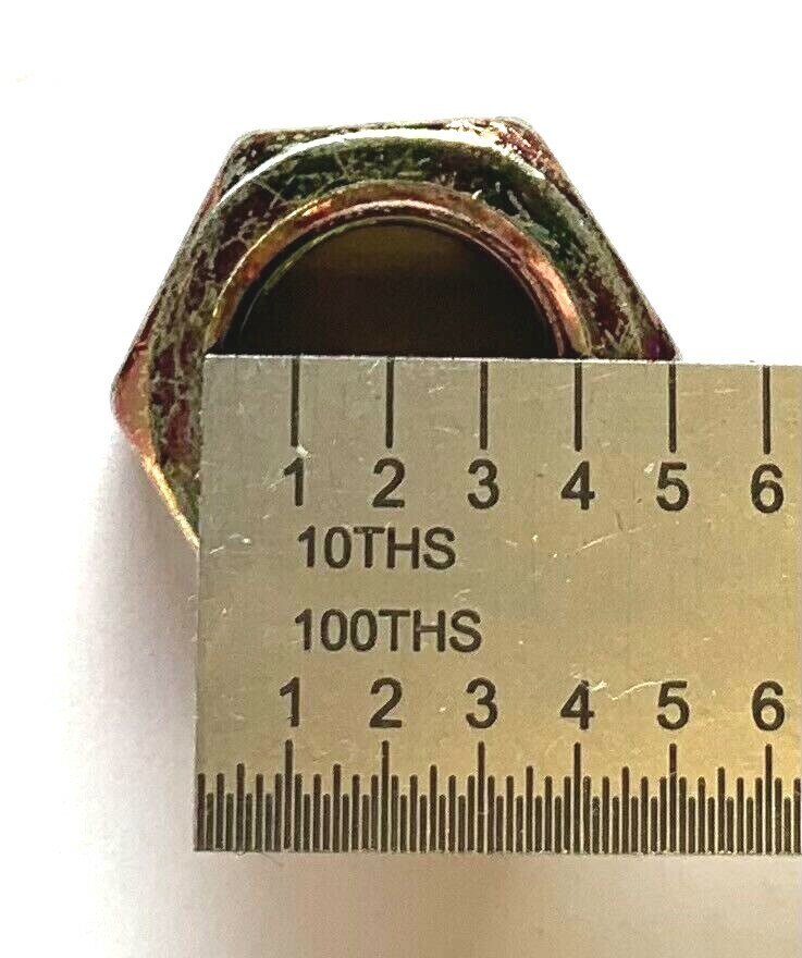 3/8-24 GRADE 8 HEX NUT – YELLOW ZINC PLATED — 3/8″ – 24 UNF- 50 PIECES PER PACK