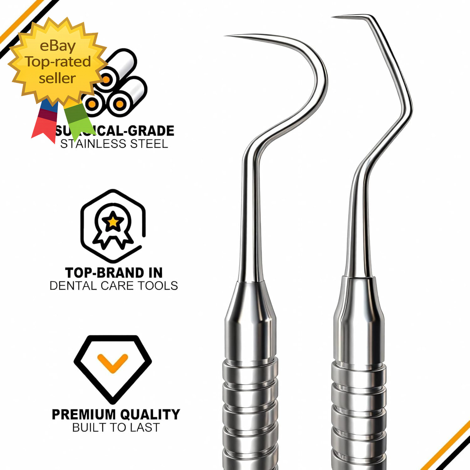 Dental Tools, Dental Pick for Teeth Cleaning, Stainless Steel Hygiene Kit