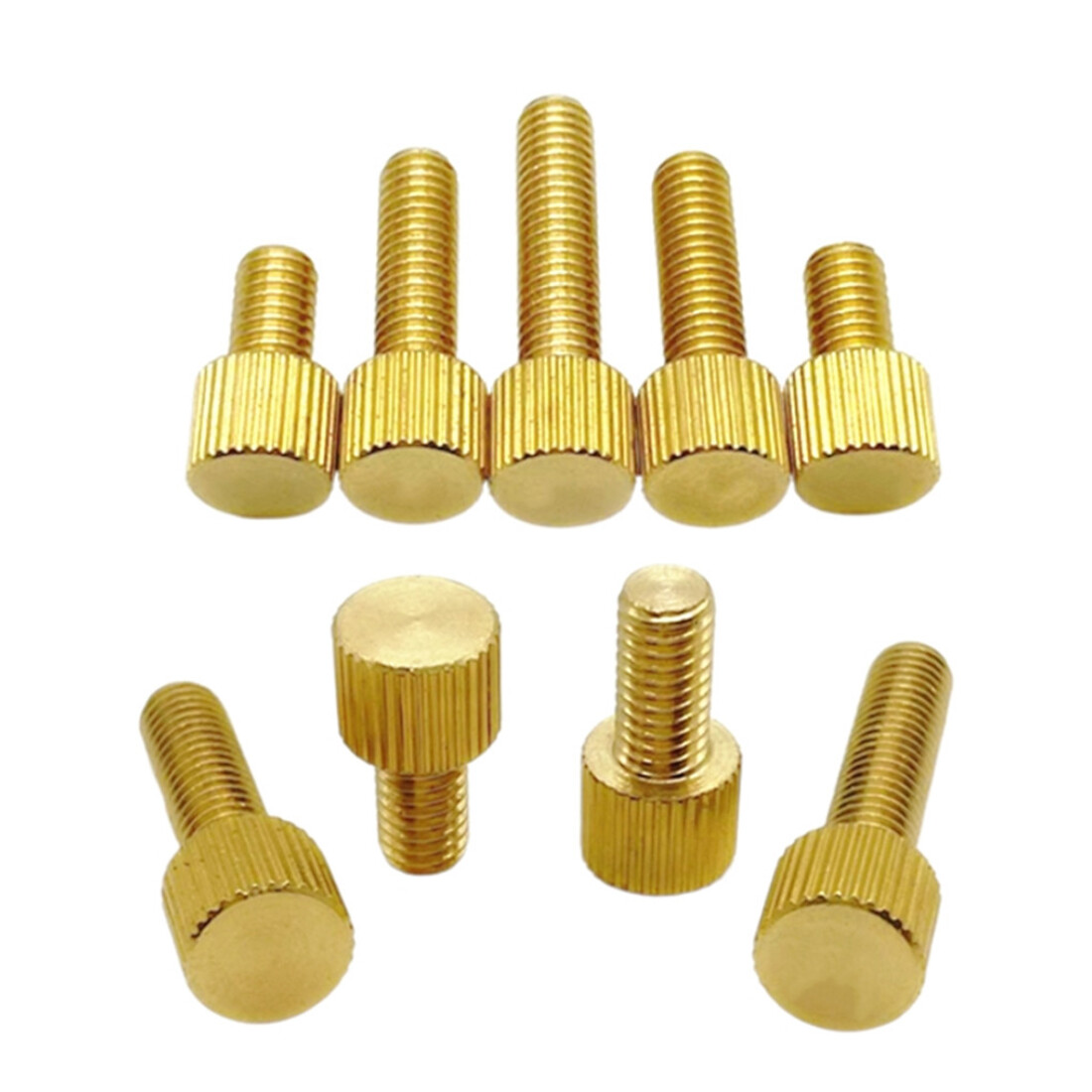 Brass Knurled Thumb Screw M2 M2.5 M3 M4 M5 M6 Small Thumb Screw Bolt 3mm to 25mm