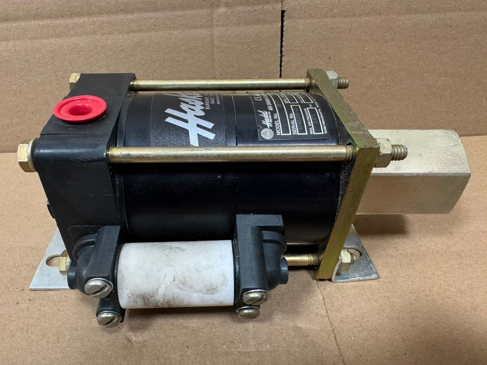 Haskel / Air Driven Fluid Pump / M-7 / Air Press 125 PSI, Outlet Press 900 PSI