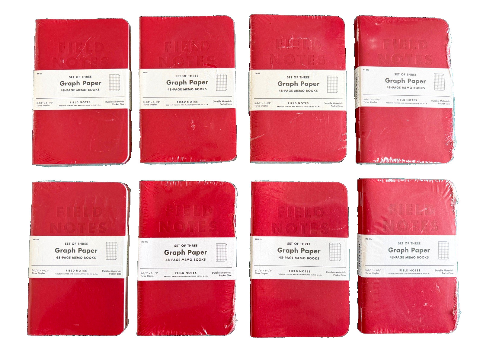 FOR SALE: Rare/Vintage-BRAND NEW/ORIGINAL SEAL-Field Notes Red Blooded FN-01b