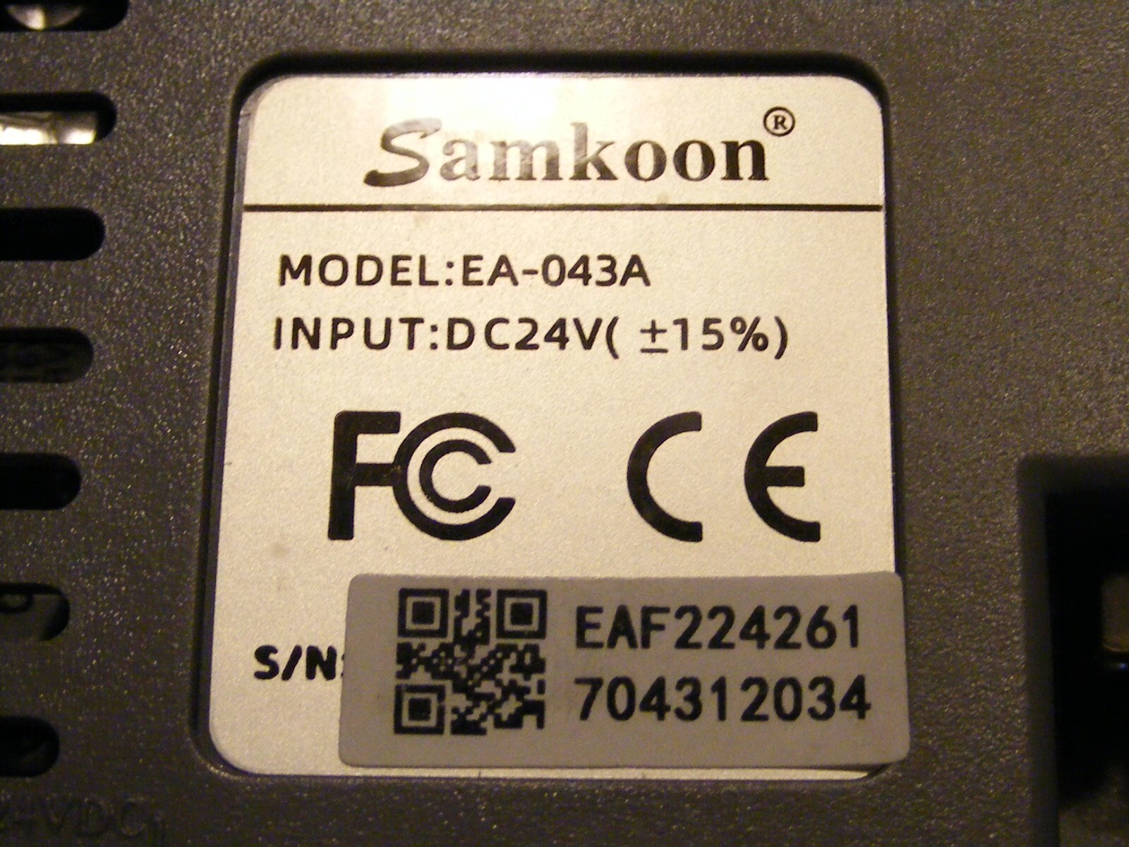 Samkoon EA-043A 4.3 Inch HMI Touch Screen NEW Unused (REN)