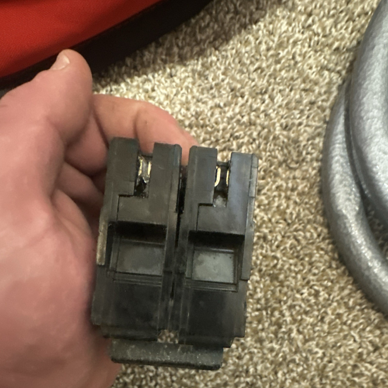 GE 100 Amp 2-Pole Circuit Breaker, 91-100A, Black Plastic, Single Pack