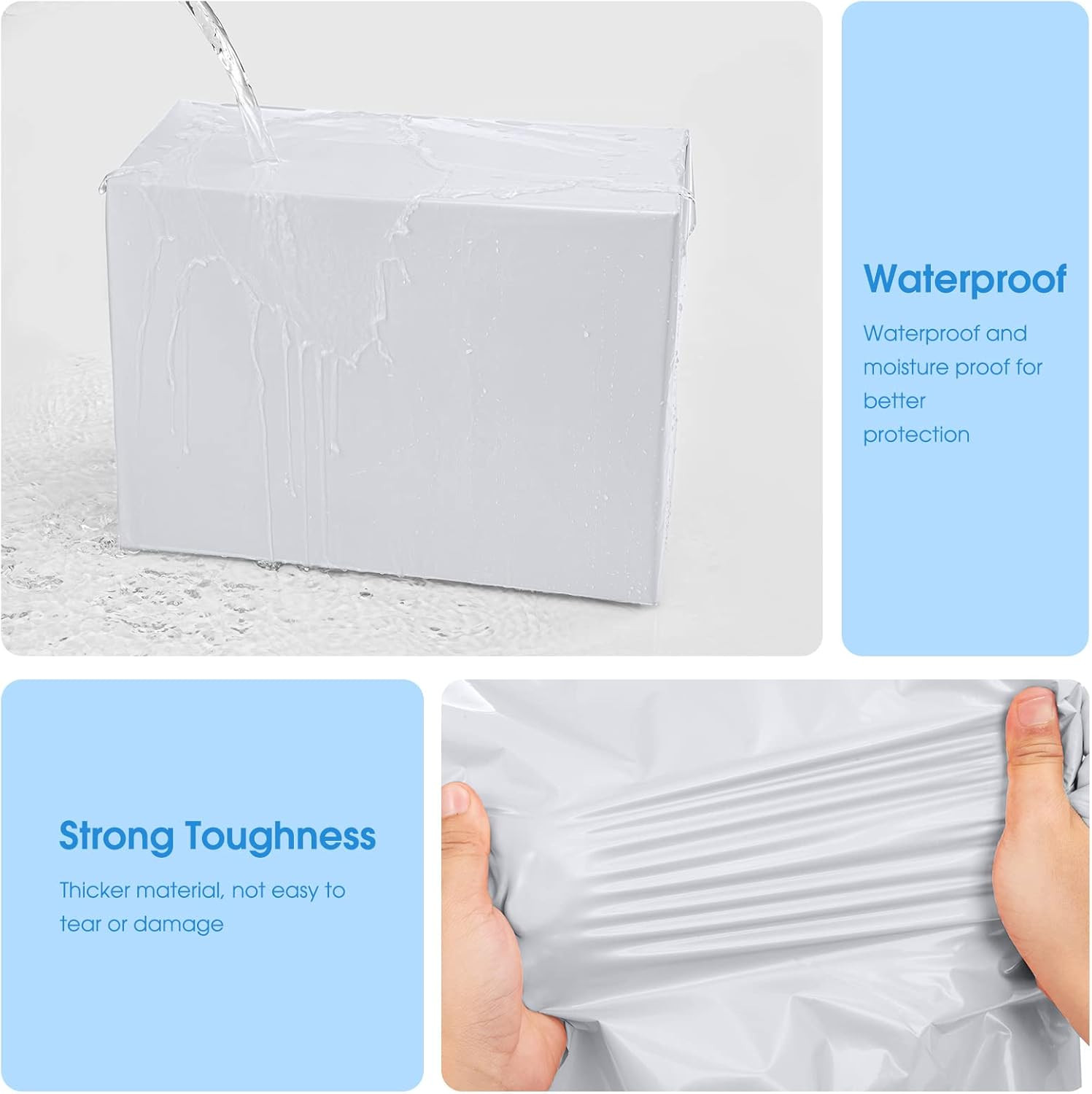 Poly Mailers 24×24 50 Pcs Large Shipping Bags for Clothes Plastic Mailers Strong