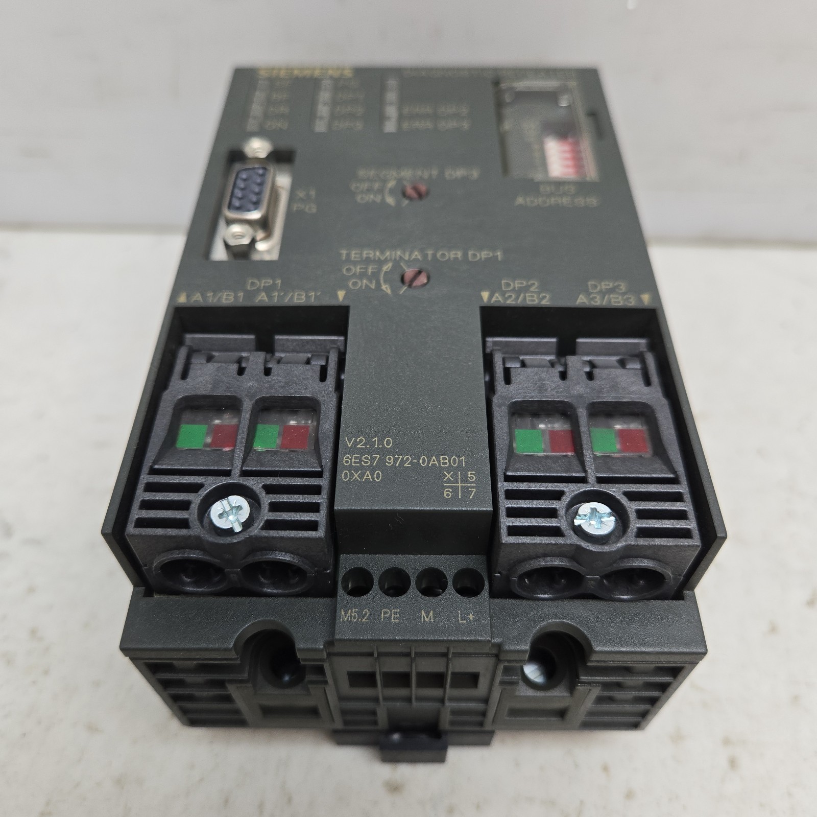 Siemens 6ES7972-0AB01-0XA0 SIMATIC S7 PROFIBUS DP Diagnostic Repeater RS485 24V
