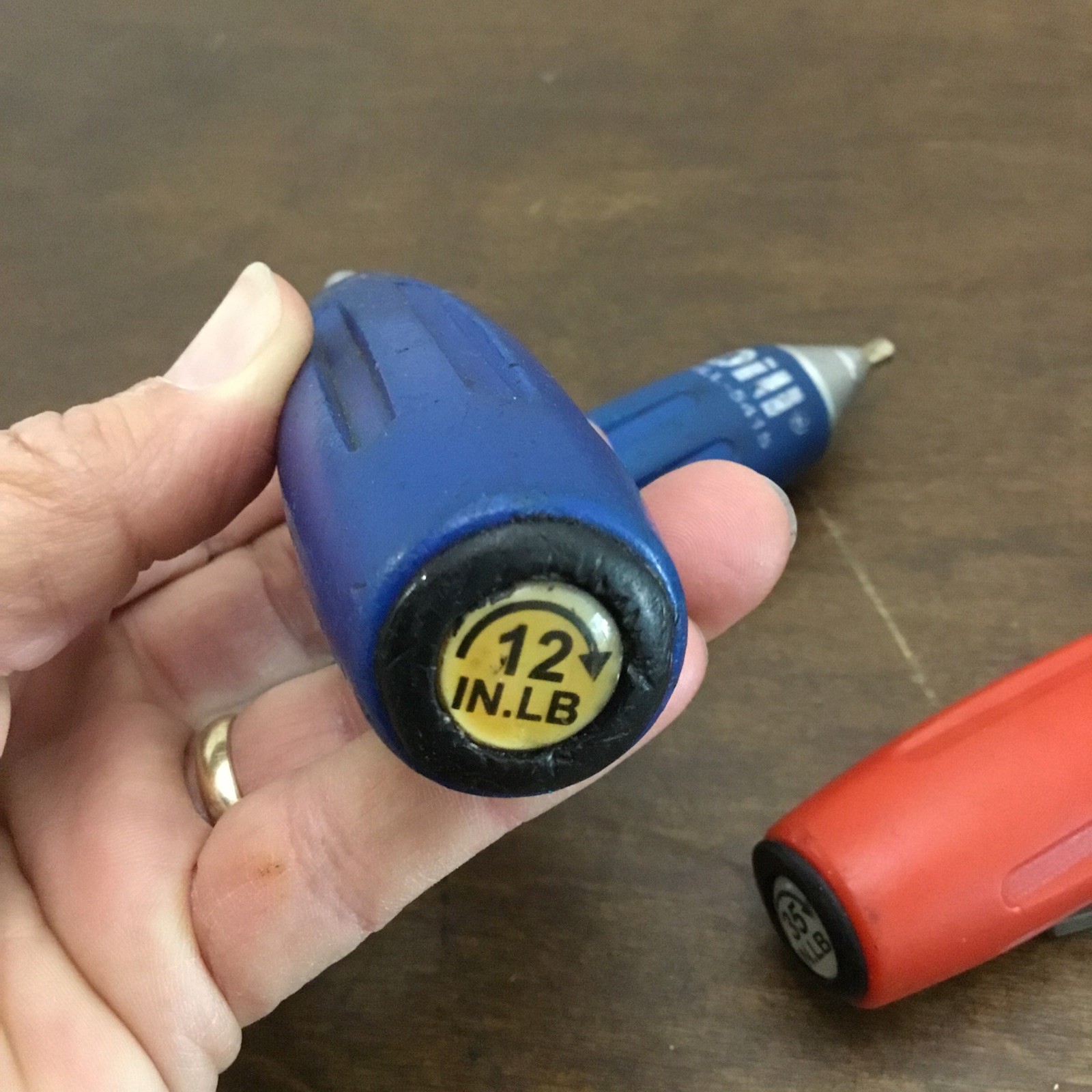 Dill Preset Torque Screwdriver 5535 Red 35 In. Lb & (2) 5415 Blue 12 In. Lb Lot