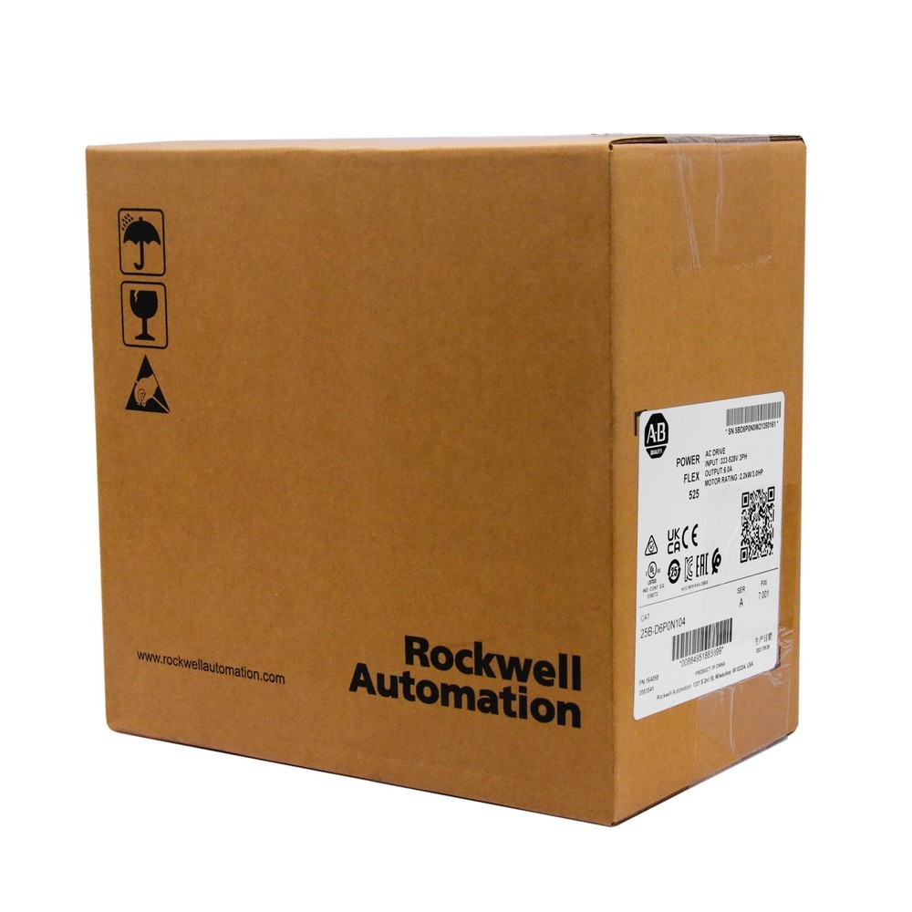 Sealed Genuine 25B-D6P0N104 /A PowerFlex 525 2.2kW 3Hp AC Drive US Free Tax