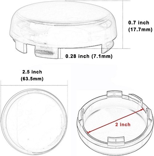 Amber Turn Signal Lens Cover Compatible with Dyna Fatboy Softail Color: Amber