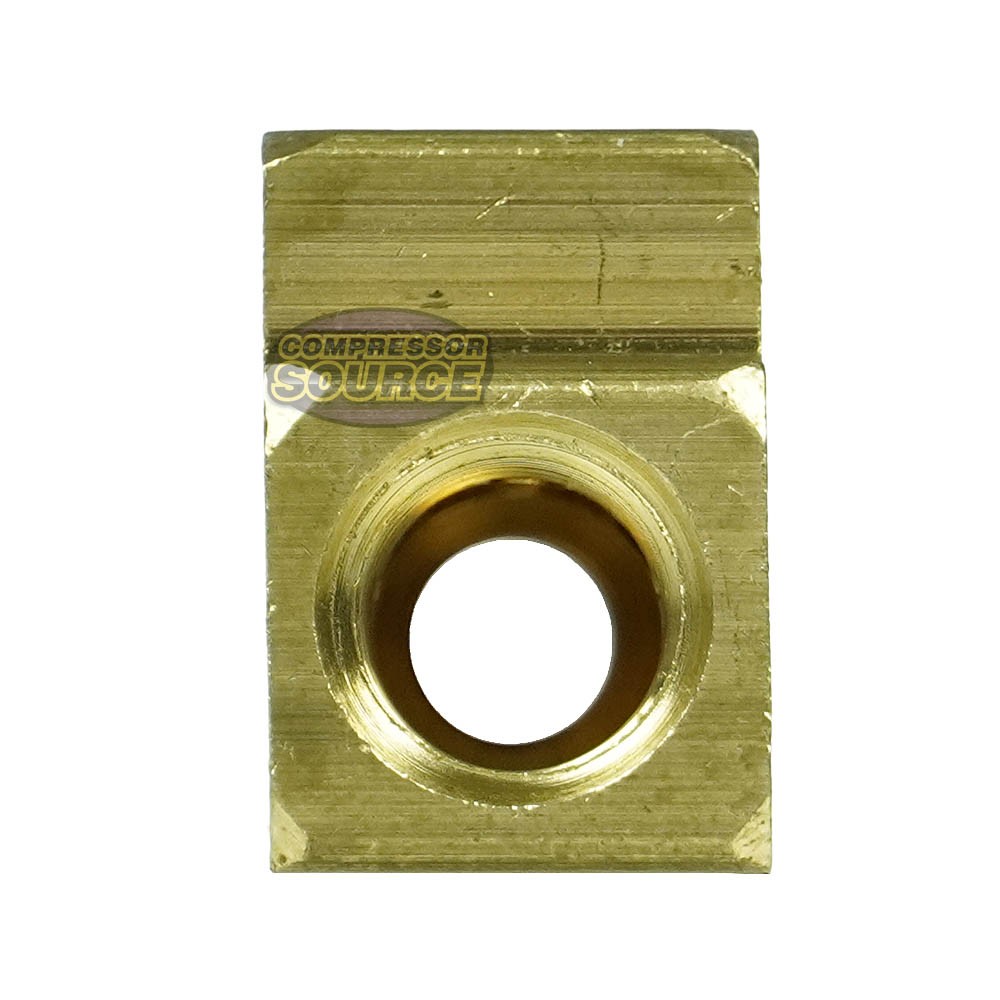 Triple 1/8″ NPT Solid Brass Tee Fitting With 2 Female And 1 Male Threads 127A