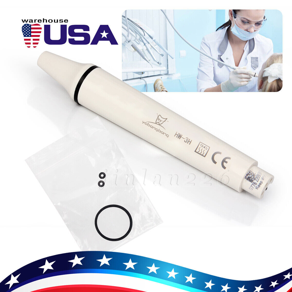 Dental Ultrasonic Scaler Handpiece Piezo HW-3H For Woodpecker/EMS