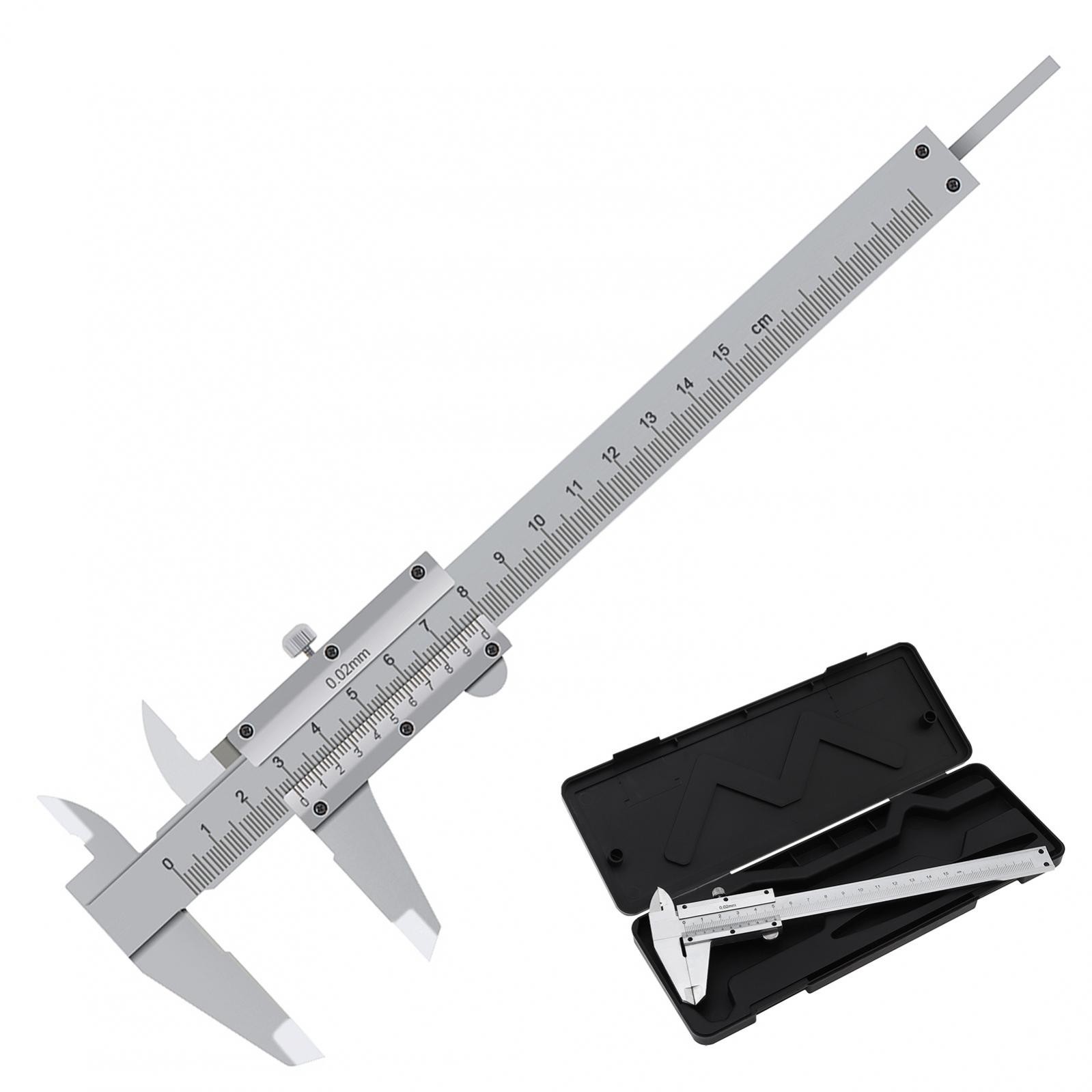 Vernier Caliper Measuring Tool 150mm Manual Non Digital Calipers 0.02mm Accuracy