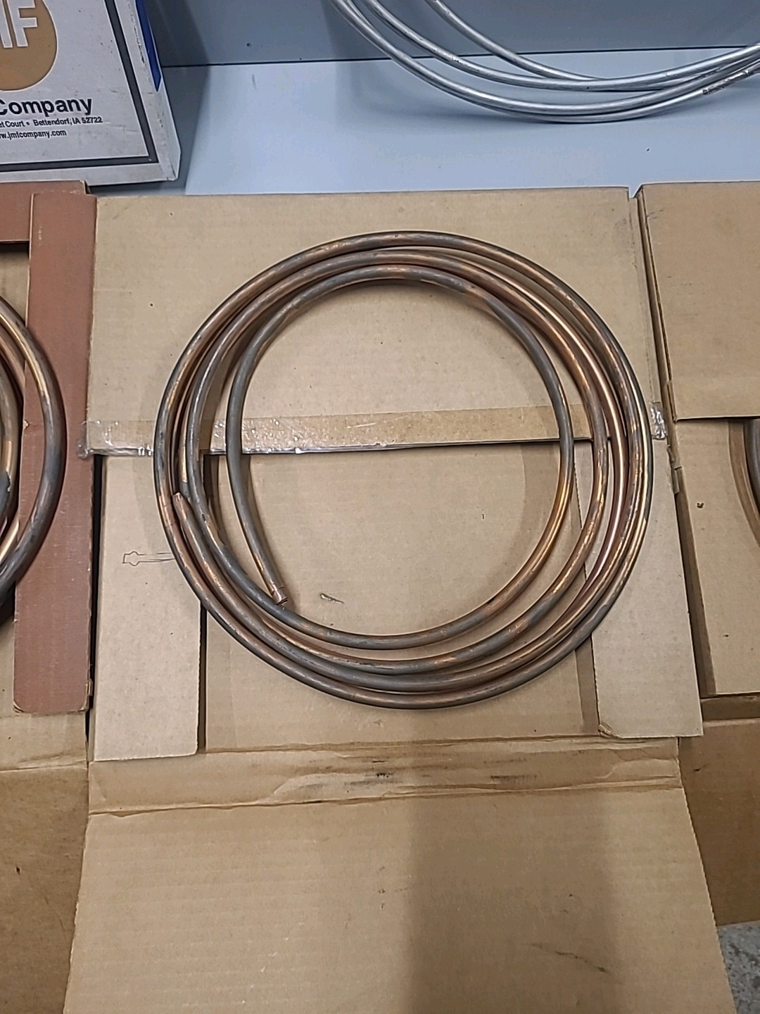 Lot Of 5 Vintage Rolls Of Tubing – Copper & Steel 1/2, 3/8, 5/16, 1/4