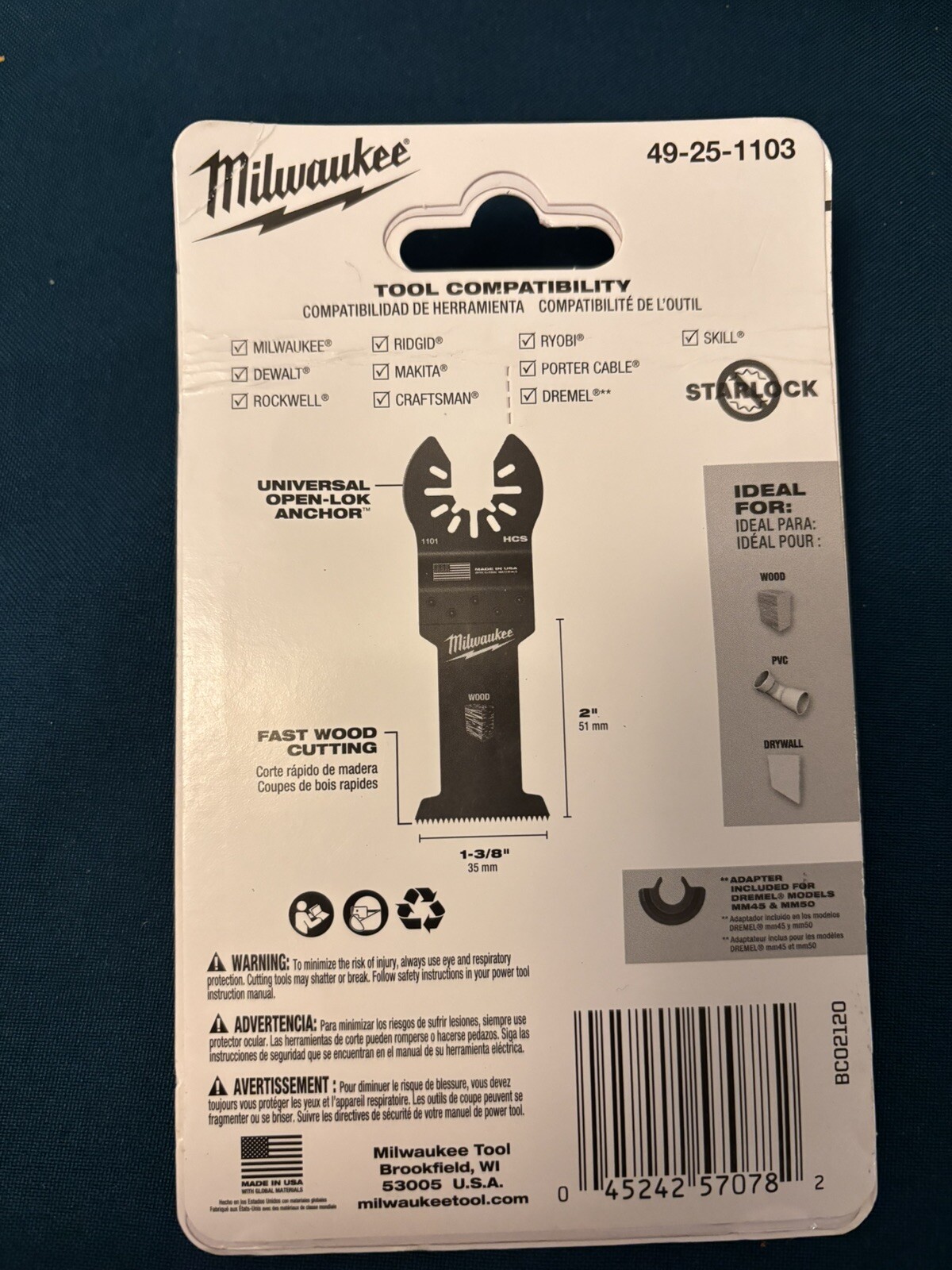 Milwaukee (49-25-1103) Cutting Tool – Black, 3 Pack