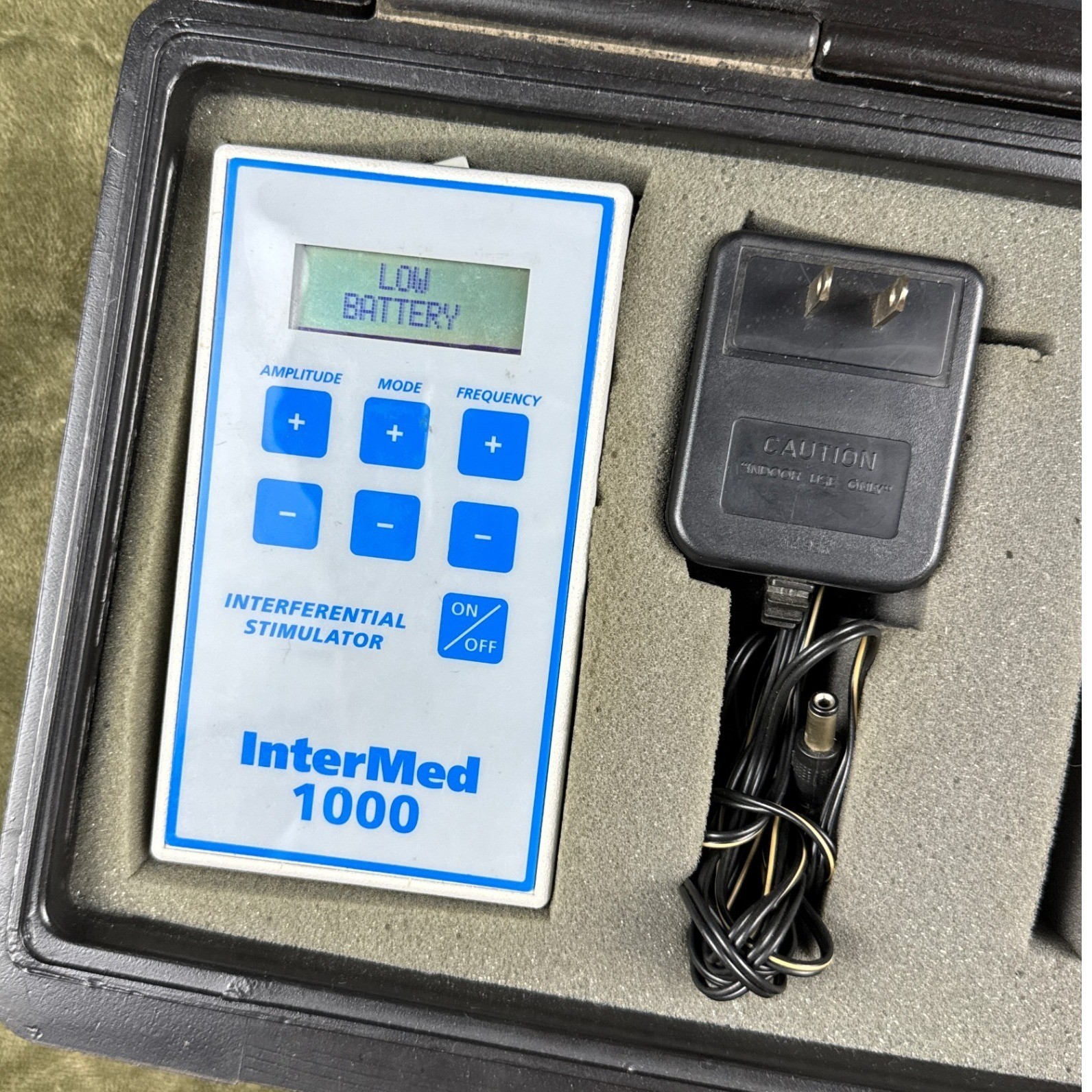 InterMed 1000 Interferential Stimulator Portable Kit with Case and Accessories
