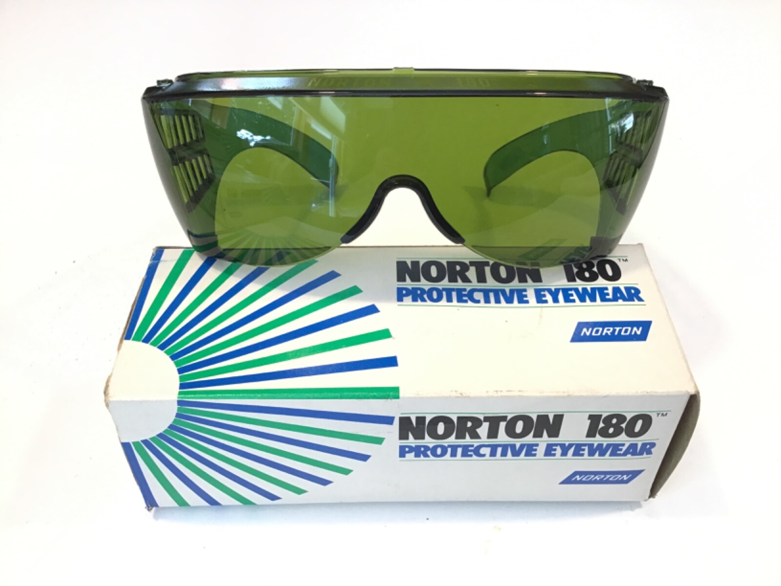 Norton USA NEW DARK GREEN Safety Glasses Polycarbonate Protective Eyewear 18020