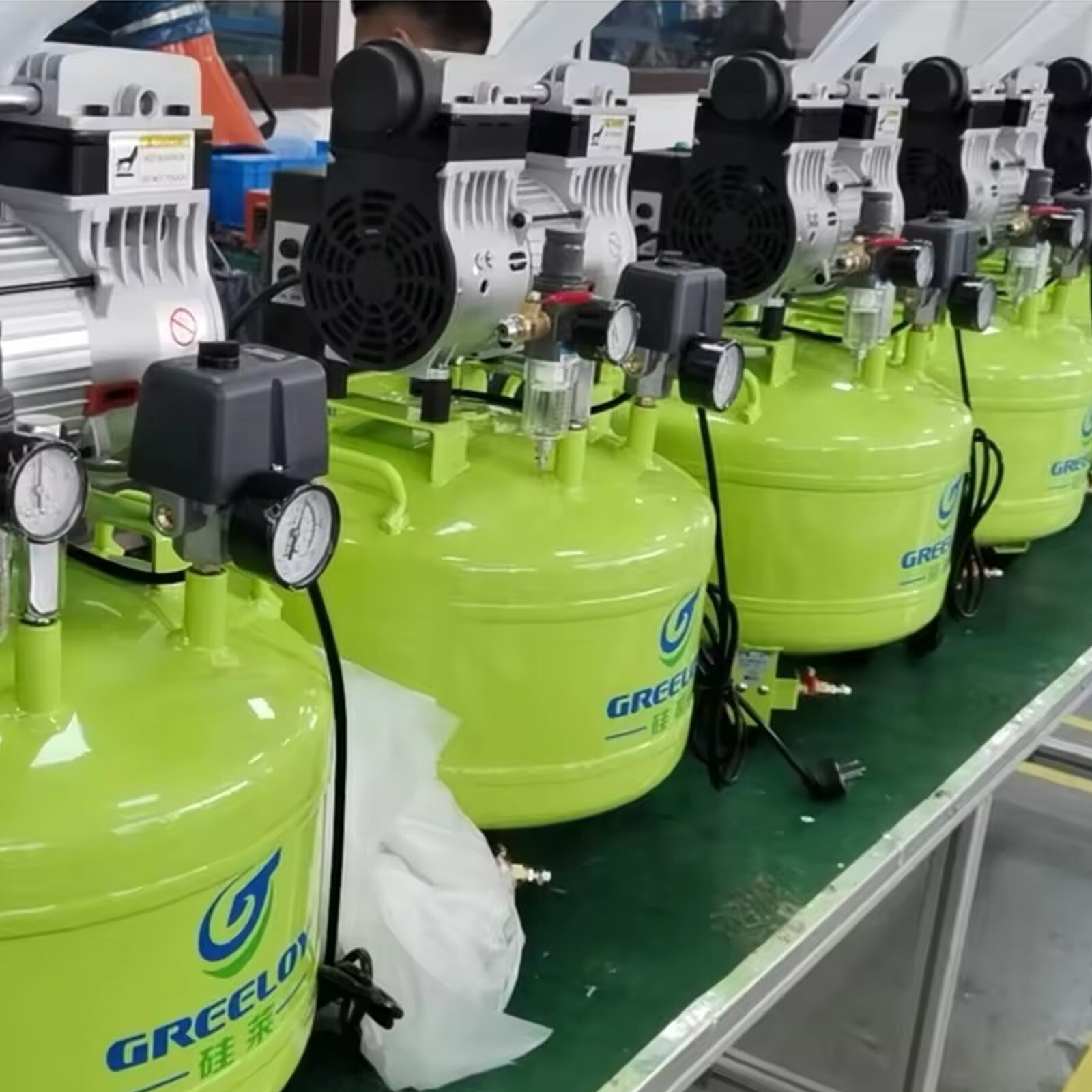 Electric Silent Oil Free Dental Air Compressor GA-81 with 40L Tank for Two Chair